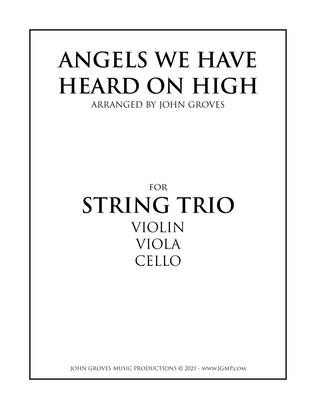 Book cover for Angels We Have Heard On High - String Trio