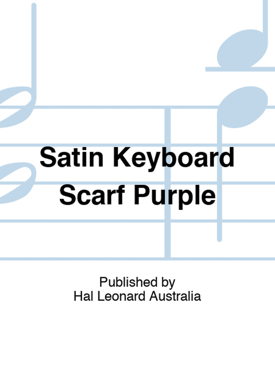 Satin Keyboard Scarf Purple