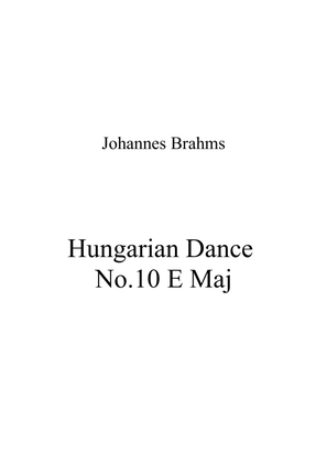 Book cover for Johannes Brahms - Hungarian Dance No.10 E Maj