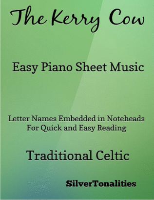 Book cover for The Kerry Cow Easy Piano Sheet Music