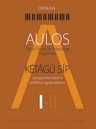 Book cover for Aulos 1 – Piano Pieces for Practicing Polyphony