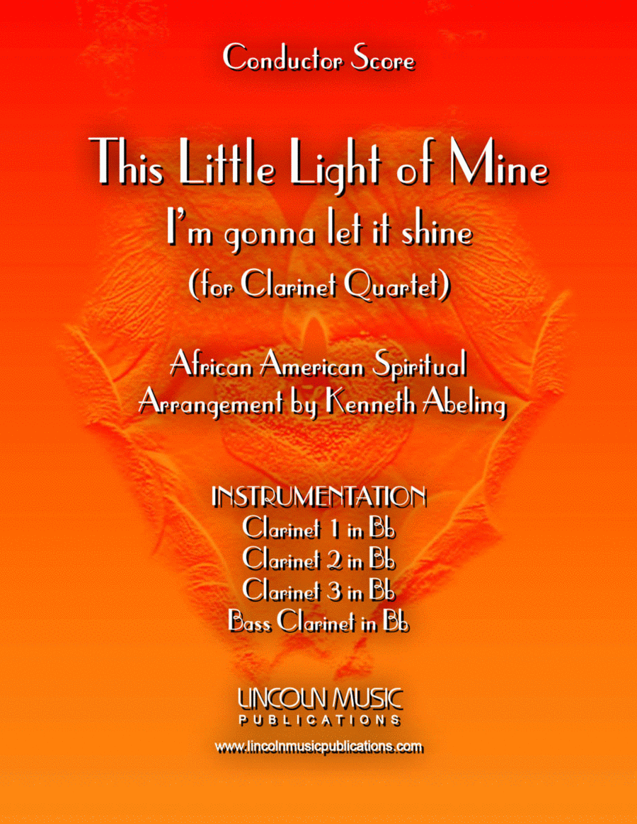 This Little light of Mine (for Clarinet Quartet) image number null