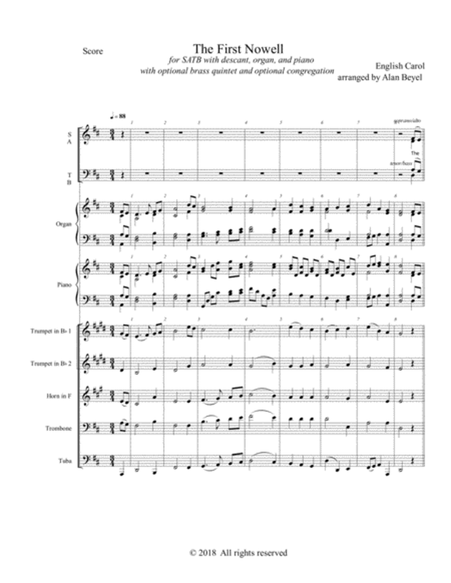 The First Noel Instrumental Pack (companion product to The First Noel SATB and piano) image number null