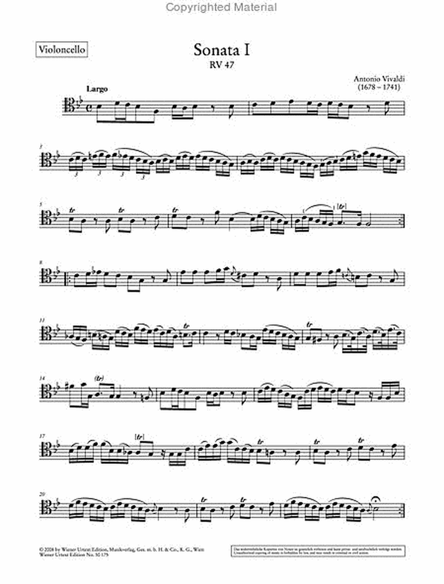 Complete Sonatas for Cello and Basso Continuo