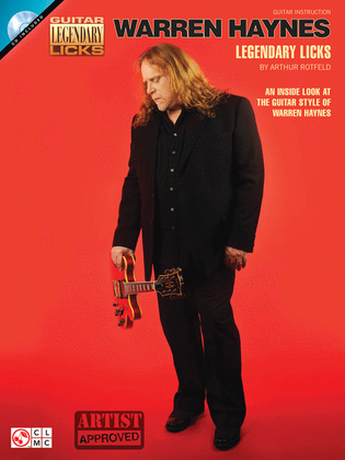 Book cover for Warren Haynes Legendary Licks