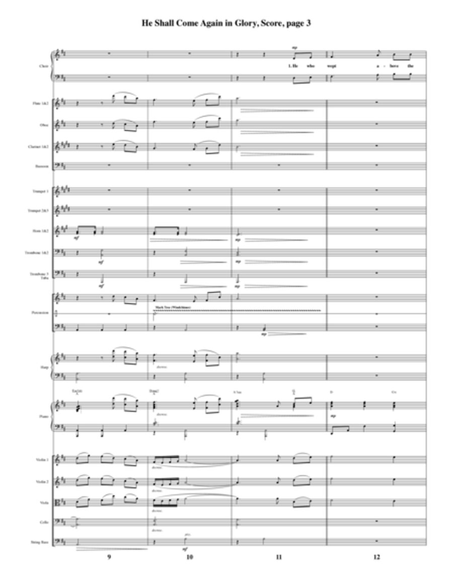 He Shall Come Again in Glory (arr. Thomas Grassi) - Full Score