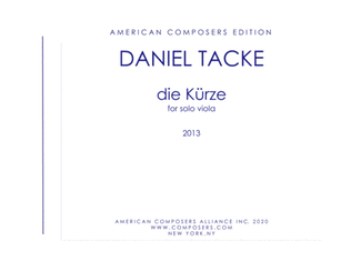 Book cover for [Tacke] die Kürze
