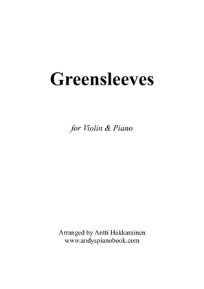Book cover for Greensleeves - Violin & Piano
