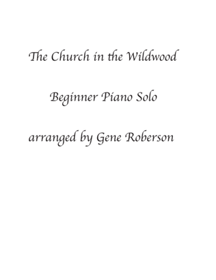 Book cover for The Church in the Wildwood EZ Piano Solo