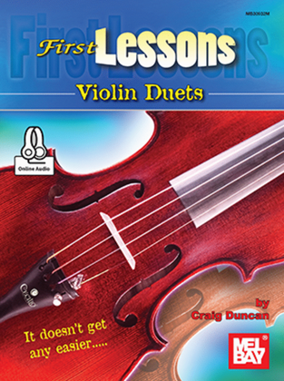 Book cover for First Lessons Violin Duets