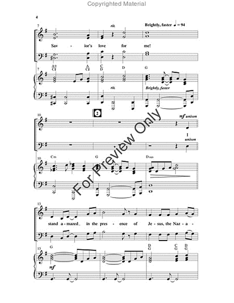 Redeeming Love (Has Been My Theme) - Choral Book image number null