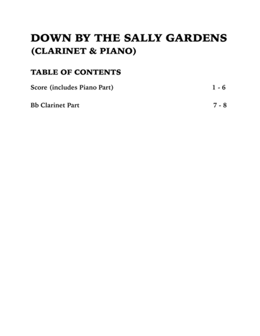 Down By the Sally Gardens (Clarinet and Piano) image number null