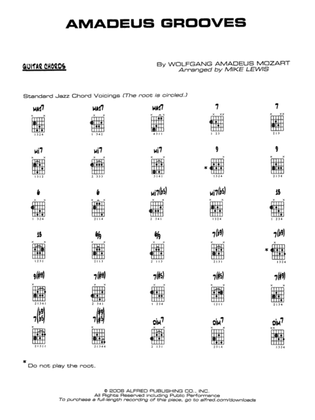 Amadeus Grooves: Guitar Chords