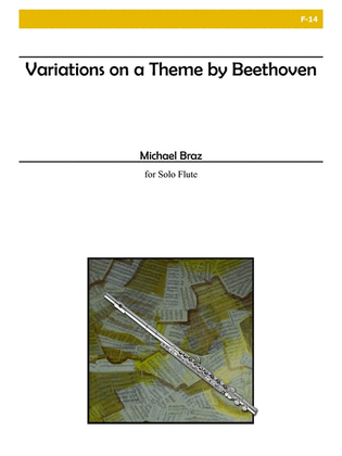 Book cover for Variations on a Theme of Beethoven for Solo Flute