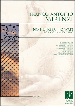 Book cover for No Hunger! No War!, for Violin and PIano