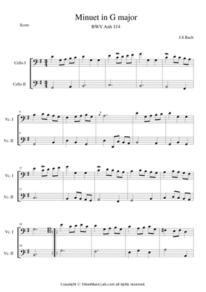 Book cover for Minuet in G major