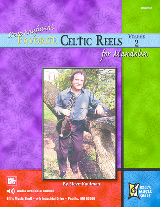 Book cover for Steve Kaufman's Favorite Celtic Reels For Mandolin, Vol. 2