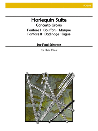 Book cover for Harlequin Suite for Flute Choir