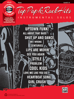 Book cover for Top Pop & Rock Hits Instrumental Solos