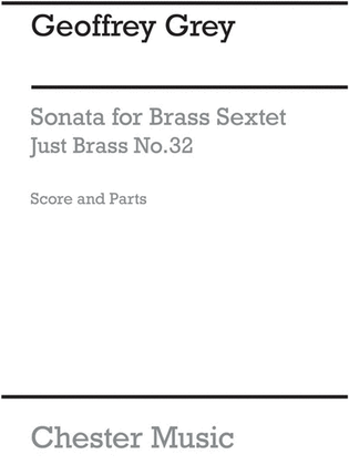 Book cover for Just Brass 32 Sonata For Brass Grey