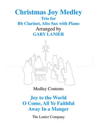 Book cover for CHRISTMAS JOY MEDLEY (Trio - Bb Clarinet & Alto Sax with Piano)