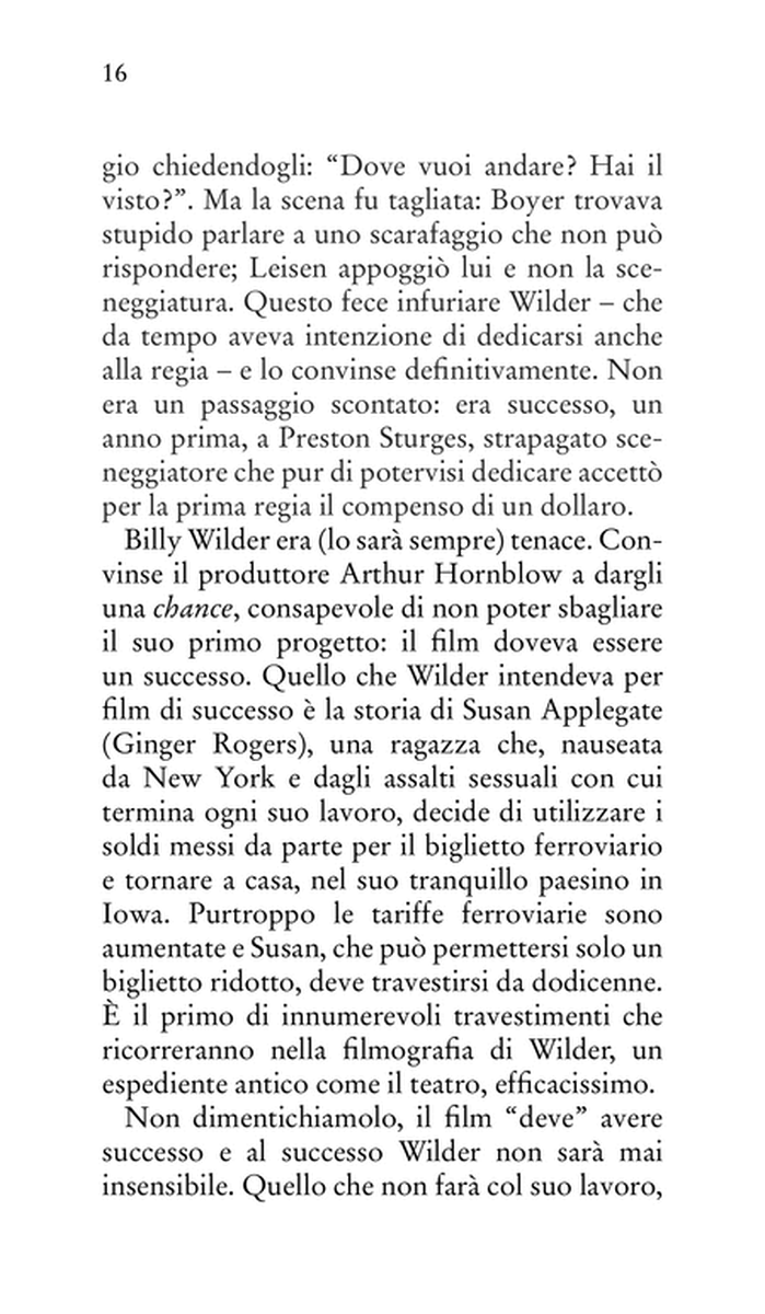 Billy Wilder. Un regista quasi perfetto