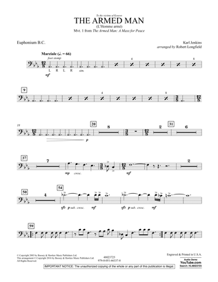 Book cover for The Armed Man (from A Mass for Peace) (arr. Robert Longfield) - Euphonium B.C.