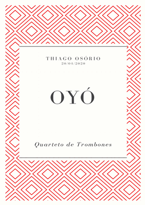 Book cover for Oyó - Trombone Quartet