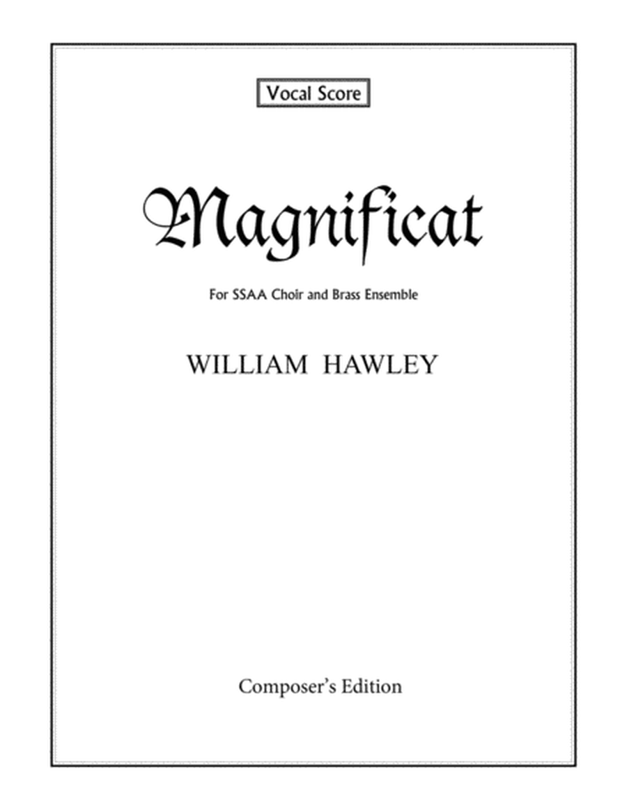 Magnificat (Vocal Score, SSAA and Piano) image number null