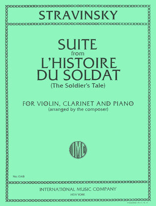 Book cover for Suite from 'L'Histoire du Soldat' (for Clarinet, Violin, and Piano)