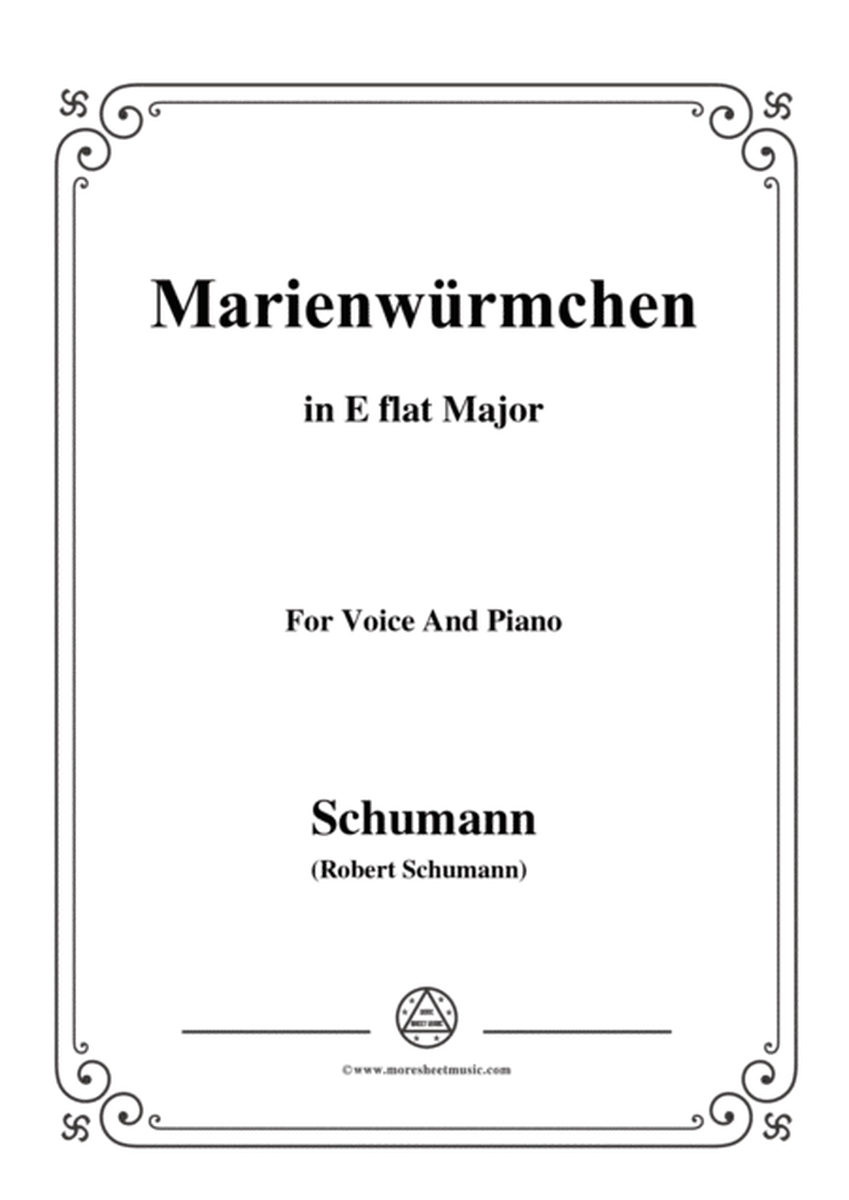 Schumann-Marienwürmchen,in E flat Major,Op.79,No.14,for Voice and Piano image number null