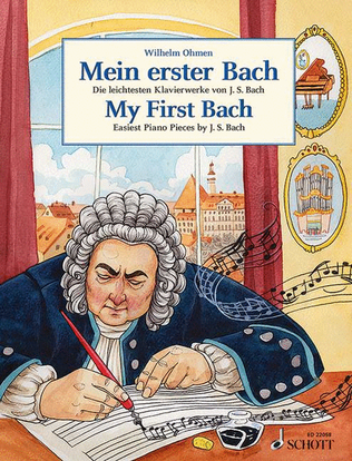 Book cover for Mein Erster Bach: Easiest Piano Pieces By J.s. Bach (german Edition)
