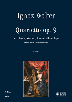 Book cover for Quartet Op. 9 for Flute, Violin, Violoncello and Harp