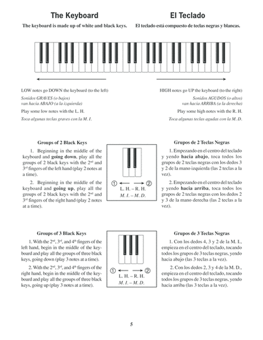 Spanish/English Piano Method, Level 1