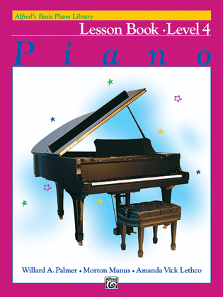 Book cover for Alfred's Basic Piano Course Lesson Book, Level 4
