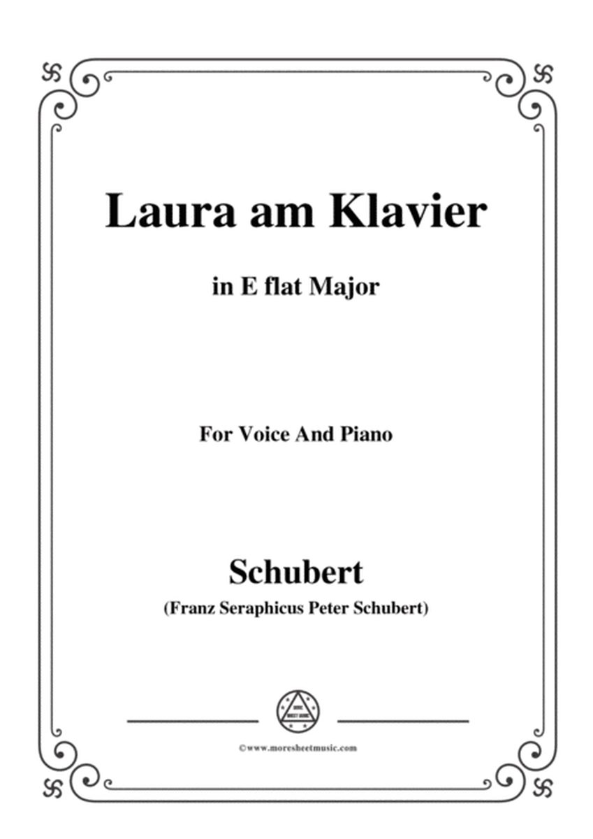 Schubert-Laura am Klavier(Laura at the Piano),1st version,D.388,in E flat Major,for Voice&Piano image number null