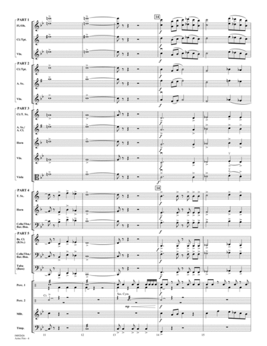 Aztec Fire - Conductor Score (Full Score)