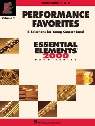 Book cover for Performance Favorites, Vol. 1 - Percussion 1 & 2