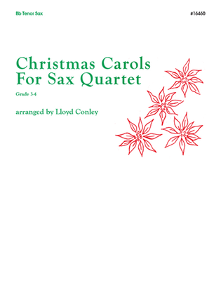 Book cover for Christmas Carols For Sax Quartet - Bb Tenor Sax