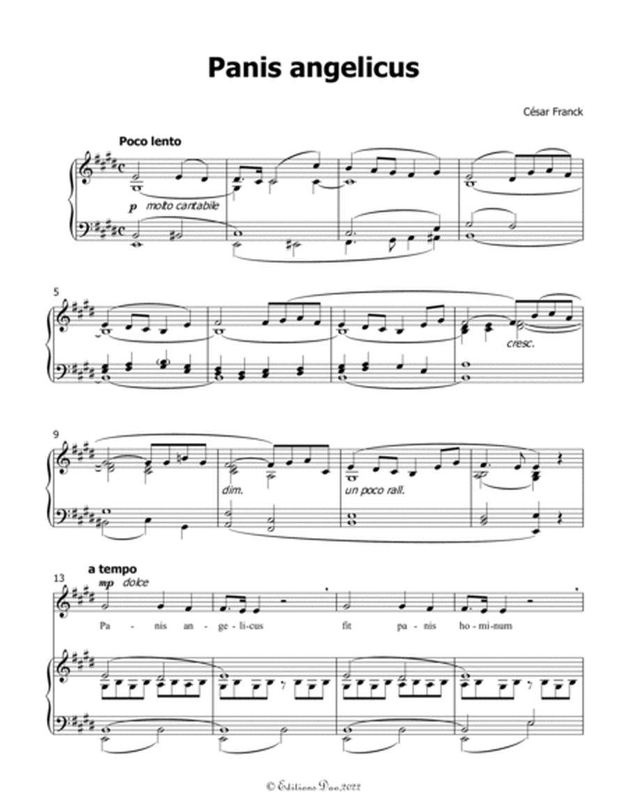 Panis angelicus, by Franck, in E Major