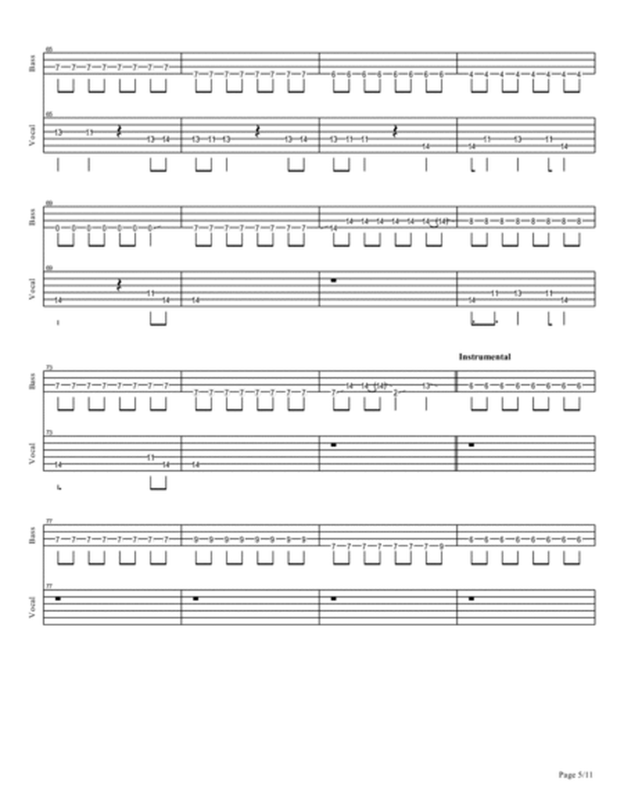 Hikari - RADWIMPS Bass & Vocal TAB