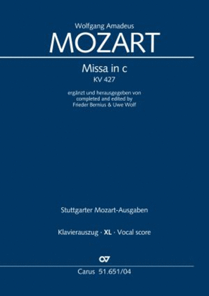 Book cover for C Minor Mass, K. 427 (Missa in c KV 427)