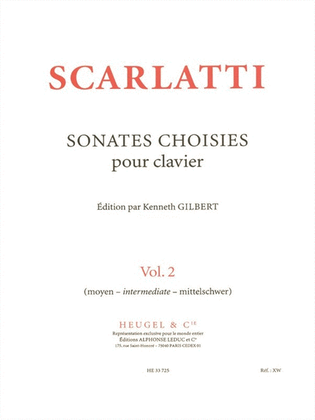 Book cover for Sonates Choisies Vol.2 (piano Solo)