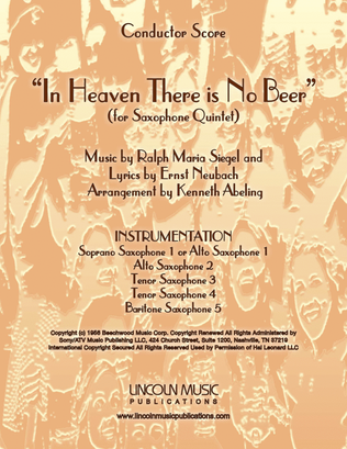 Book cover for In Heaven There Is No Beer