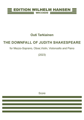 Book cover for The Downfall Of Judith Shakespeare (Score and Parts)