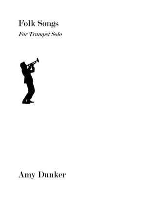 Book cover for Folk Songs for Solo Trumpet