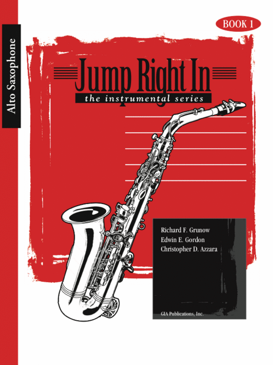 Jump Right In: The Instrumental Series - Alto Sax Book 1 with CD