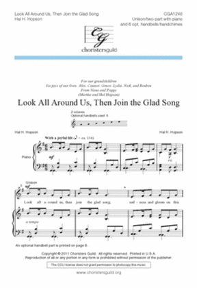 Book cover for Look All Around Us, Then Join the Glad Song