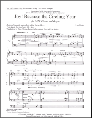 Book cover for Joy! Because the Circling Year