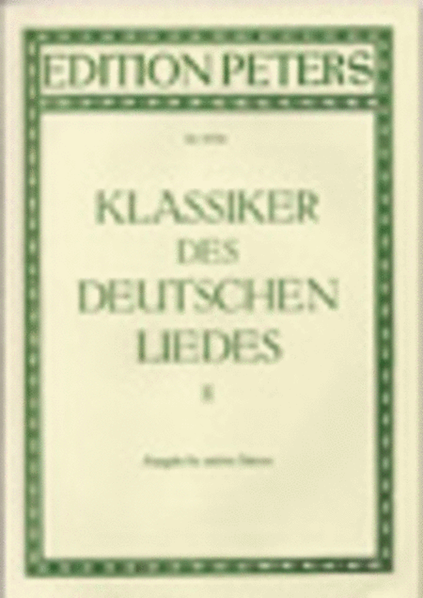 Classics of the German Lied